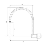 Phoenix Vivid High Rise Shower Arm Gooseneck